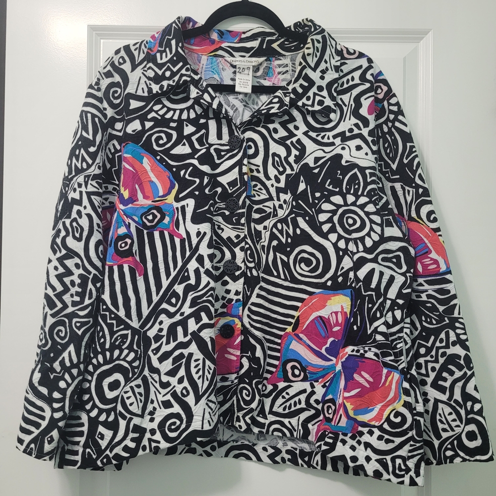 Abstract Patterned Women's Blazer